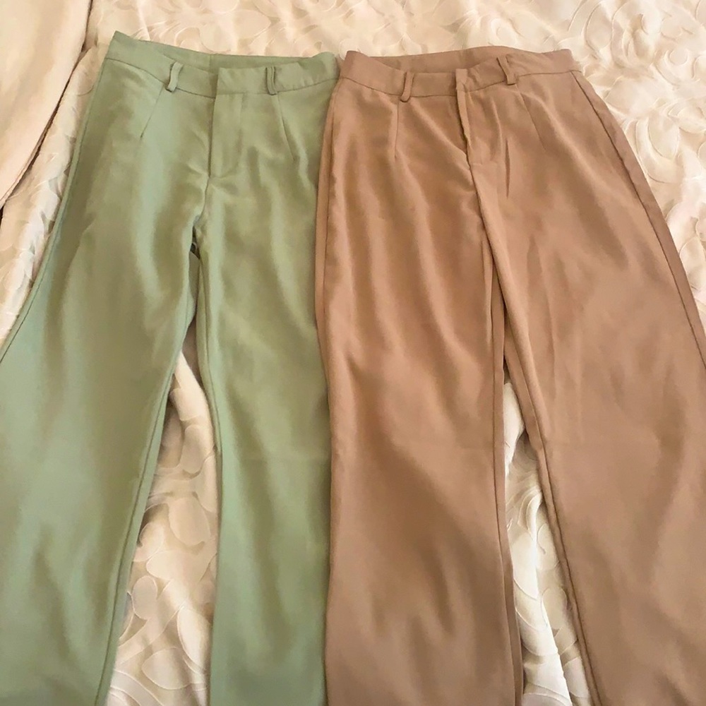2 pairs of tailored pants